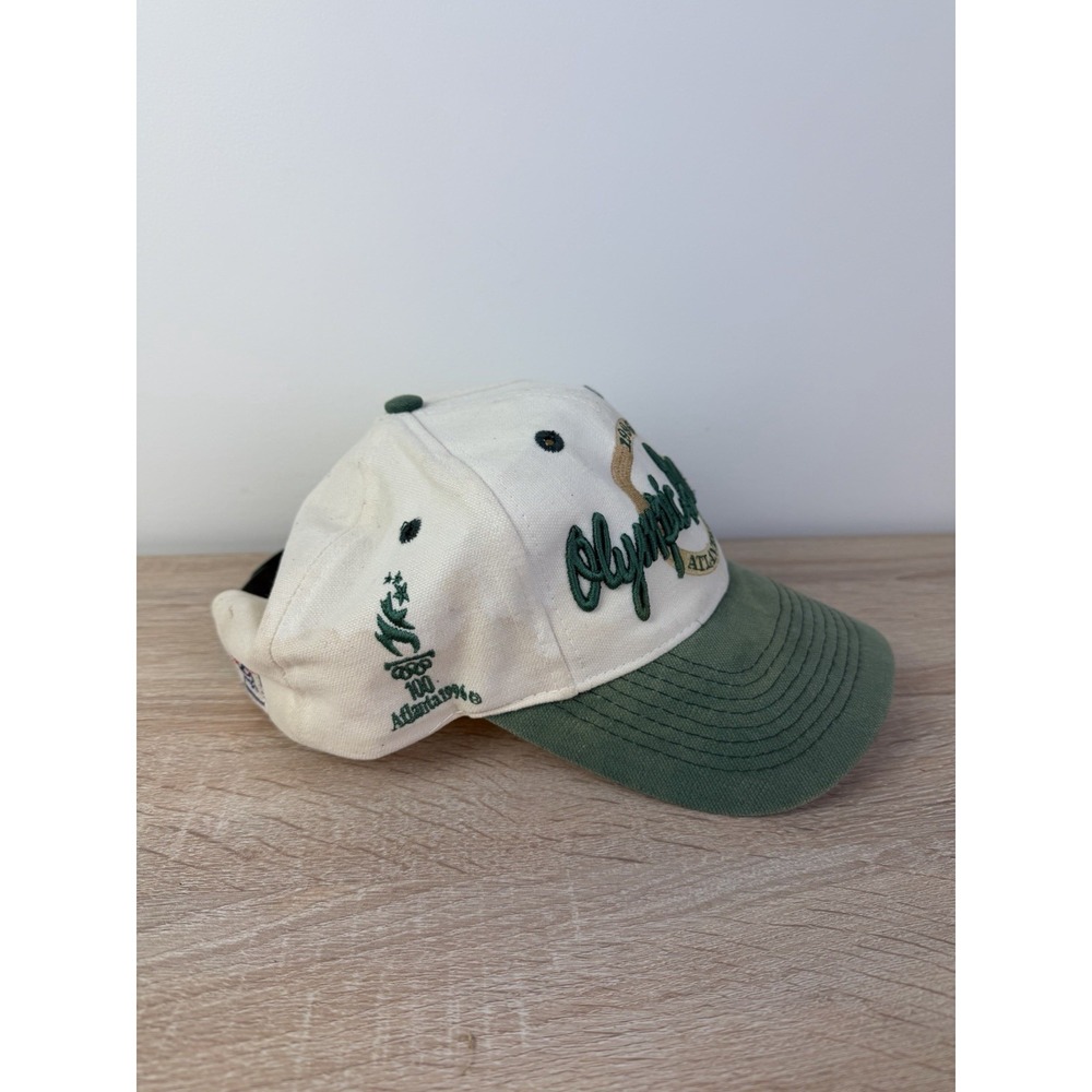 Vintage Atlanta Olympics Hat Snapback Cap 1996 The Game Green Logo Team USA - Picture 2 of 9